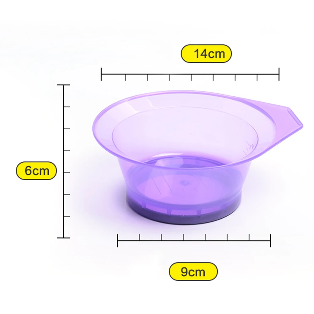 Краска для смешивания волос чаша хобби Стайлинг для волос Профессиональный салон-Парикмахерская инструмент пластиковая чаша случайный цвет