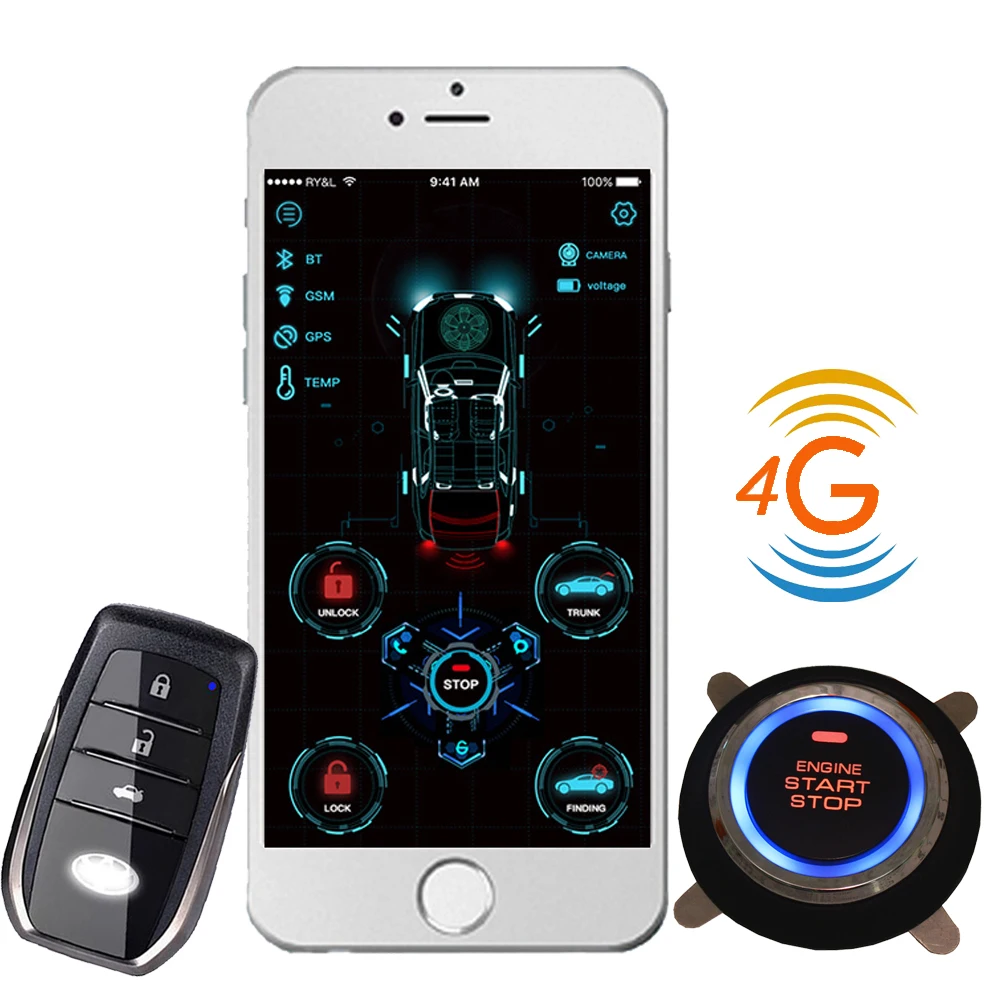 

cardot 4G Car Alarm System Keyless Entry Remote Control Anti-theft Burglar Alarm System