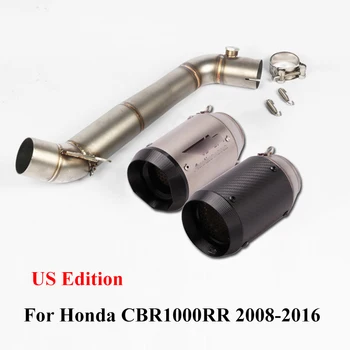 

CBR1000 RR Motorcycle Exhaust System Pipe Muffler Tail Tips Connect Mid Section Link Pipe Slip On For Honada CBR1000RR 2008-2016