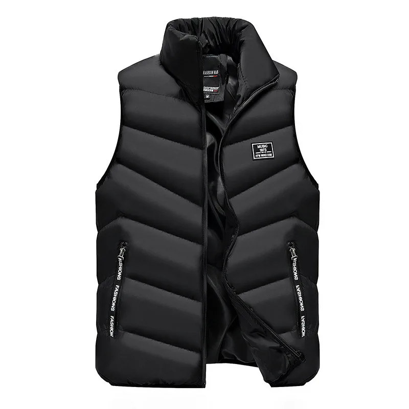 

Waistcoat Men's Winter Coat down Feather Cotton Vest Casual Vest Men Korean-style Trend Handsome Large Size Waistcoat Wholesale