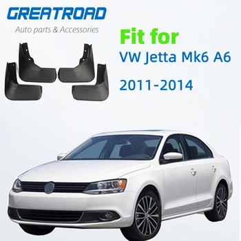 

Set Mud Flaps For VW Jetta Mk6 A6 2011 2012 2013 2014 Vento Sedan Mudflaps Splash Guards Front Rear Mud Flap Mudguards Fender