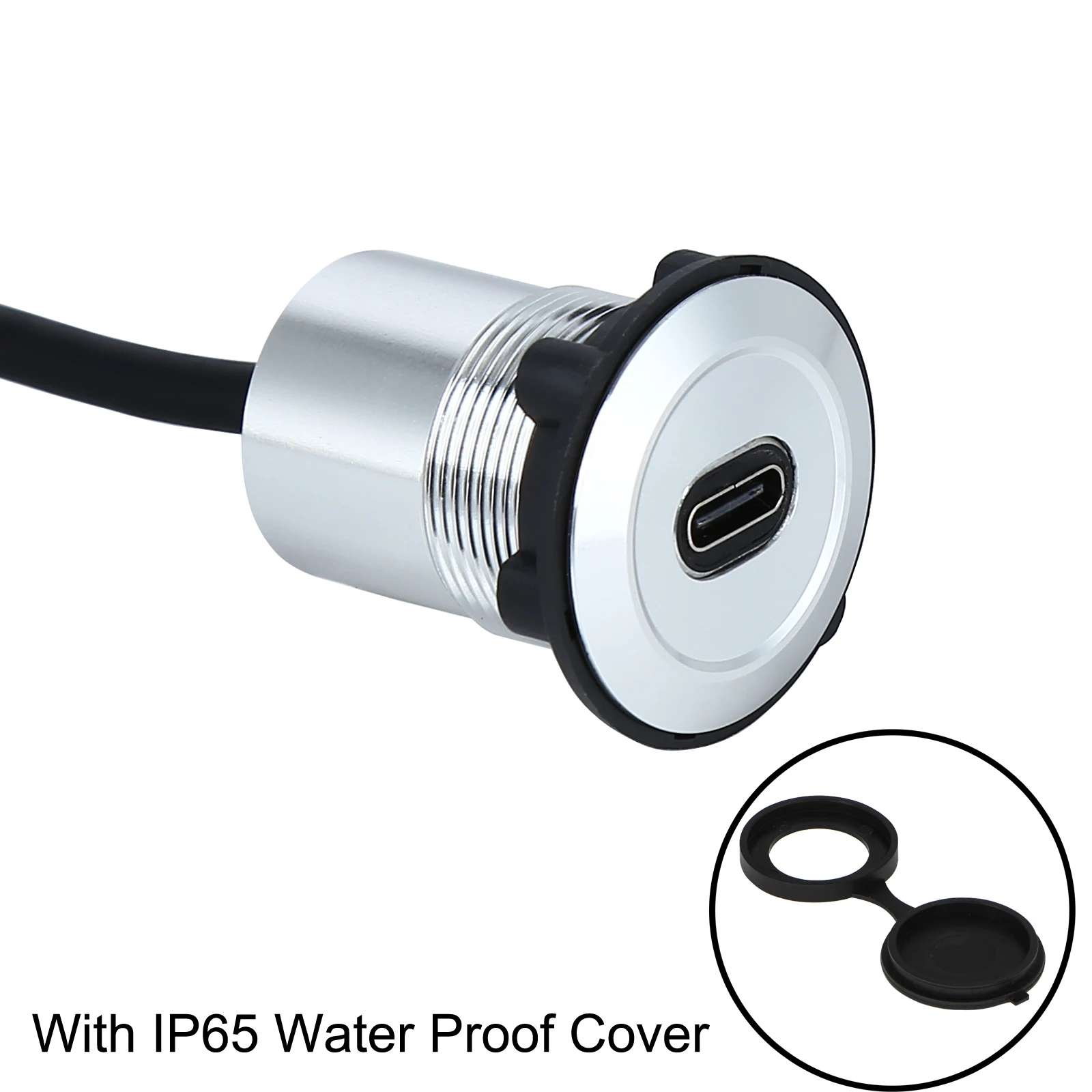 22 millimetri USB connettore presa montaggio a pannello USB-C tipo di metallo presa/connettore/USB C femmina a femmina