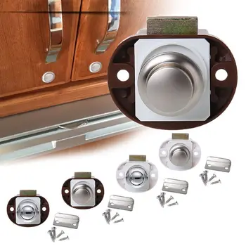 

Car Push Lock RV Caravan Boat Motor Home Cabinet Drawer Latch Button Locks For Furniture Hardware Accessories