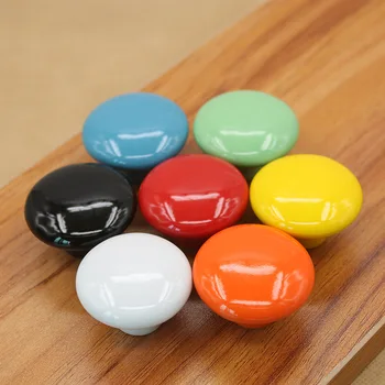 38mm colorful ceramic Knobs Furniture Handles Cupboard Pulls Drawer Knobs Kitchen Cabinet Handles Door Wardrobe Handles Hardware