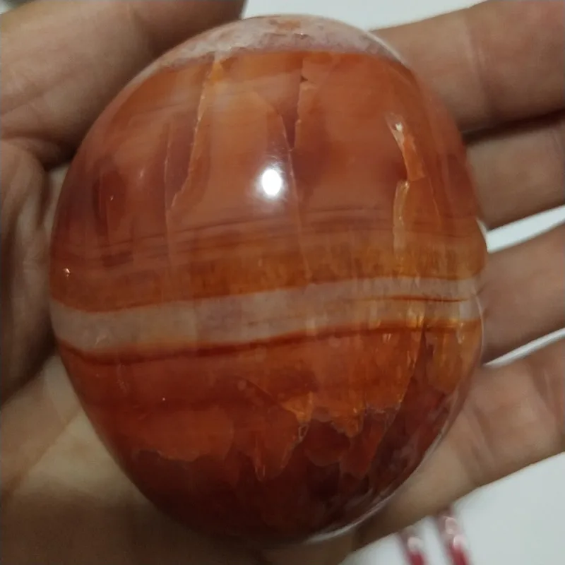 Натуральный камень красный агат пальмовые камни игры маленькие камни и кристаллы заживляющие кристаллы - Цвет: E4       177g