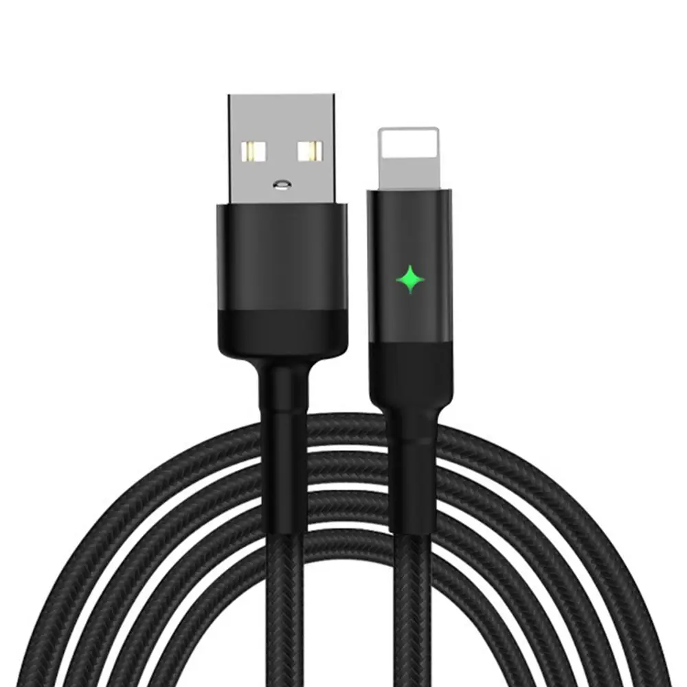 KISSCASE usb type-C кабель Smart power Off type C кабель для samsung S10 huawei P30 быстрое зарядное устройство светодиодный USB-C кабели для мобильных телефонов
