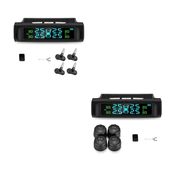 

Solar Tpms Car Tire Pressure Alarm Monitoring System Automatic Alarm System Tire Pressure Temperature Warning