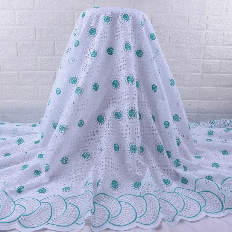 

Zhenguiru 2020High Quality African Lace Fabric Soft Nigerian Lace 5Yards Swiss Voile Lace In Switzerland For Sewing ClothesA1858