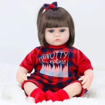 

42CM Baby Reborn Dolls Vinyl Toys For Girls Sleeping Accompany Doll Reborn Beautiful Lower Price Birthday Present