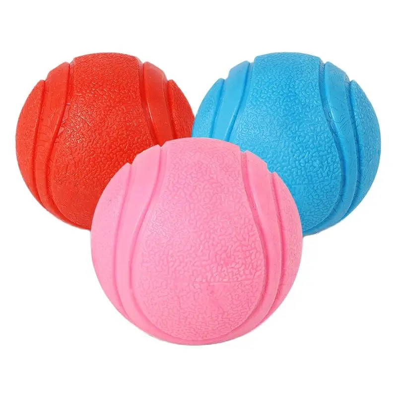 Pet Dog Toy Ball Molar Teeth Bite-Resistant Dog Bouncing Ball Teddy Samoy Small and Medium-Sized Dog Rubber Training Solid Ball