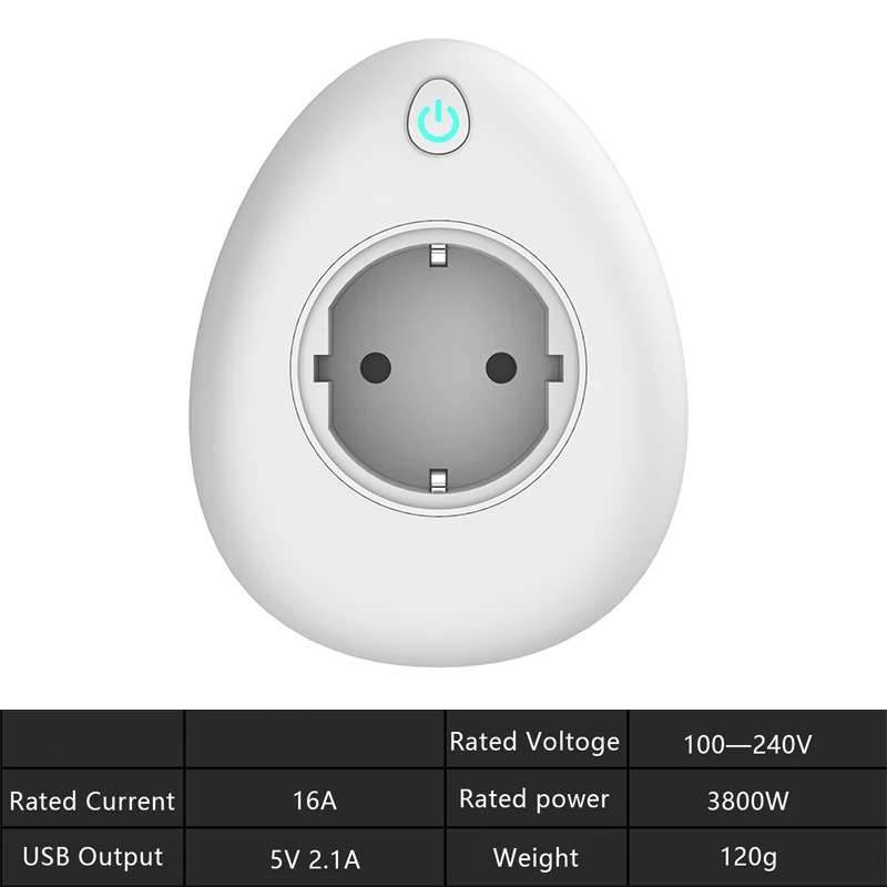 Wifi Smart power Plug Mini EU розетка 16A выход мониторинг энергии голосовой пульт дистанционного управления домашний комплект работает с Alexa Google Home IFTTT