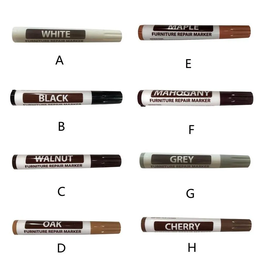 1pc Wooden Furniture Floor Repair Pens Timber Paint Damaged Scratch Wood Repair Crayons Materials Patch Restore Marker