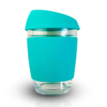 

Free Shipping Portable Coffee Cup ReusableTravel Coffee Mugs Creative cups and mugs Made of Borosilicate Glass Eco-Friendly