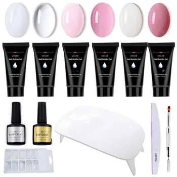 

Nail Sets 6W UV Led Lamp With Nail Gel Polish Varnish Soak Off Manicure Kit Cuticle Pusher Files Decorations Nails Art Tool L424