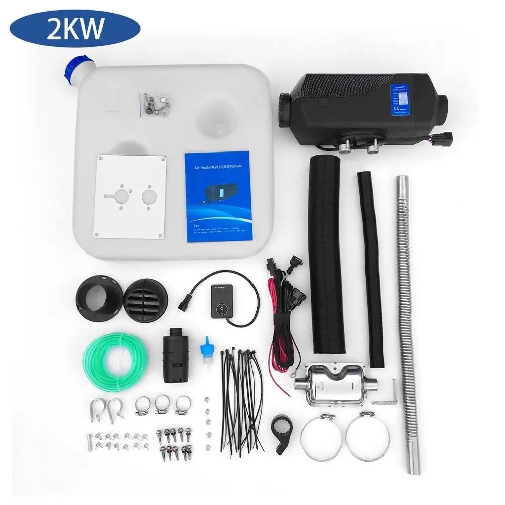 

12V 2Kw/3Kw/5Kw/8Kw Air Heater Diesel Heater Parking Heater Air Heater Car Truck Boat Universal Diesel Air Heater Black