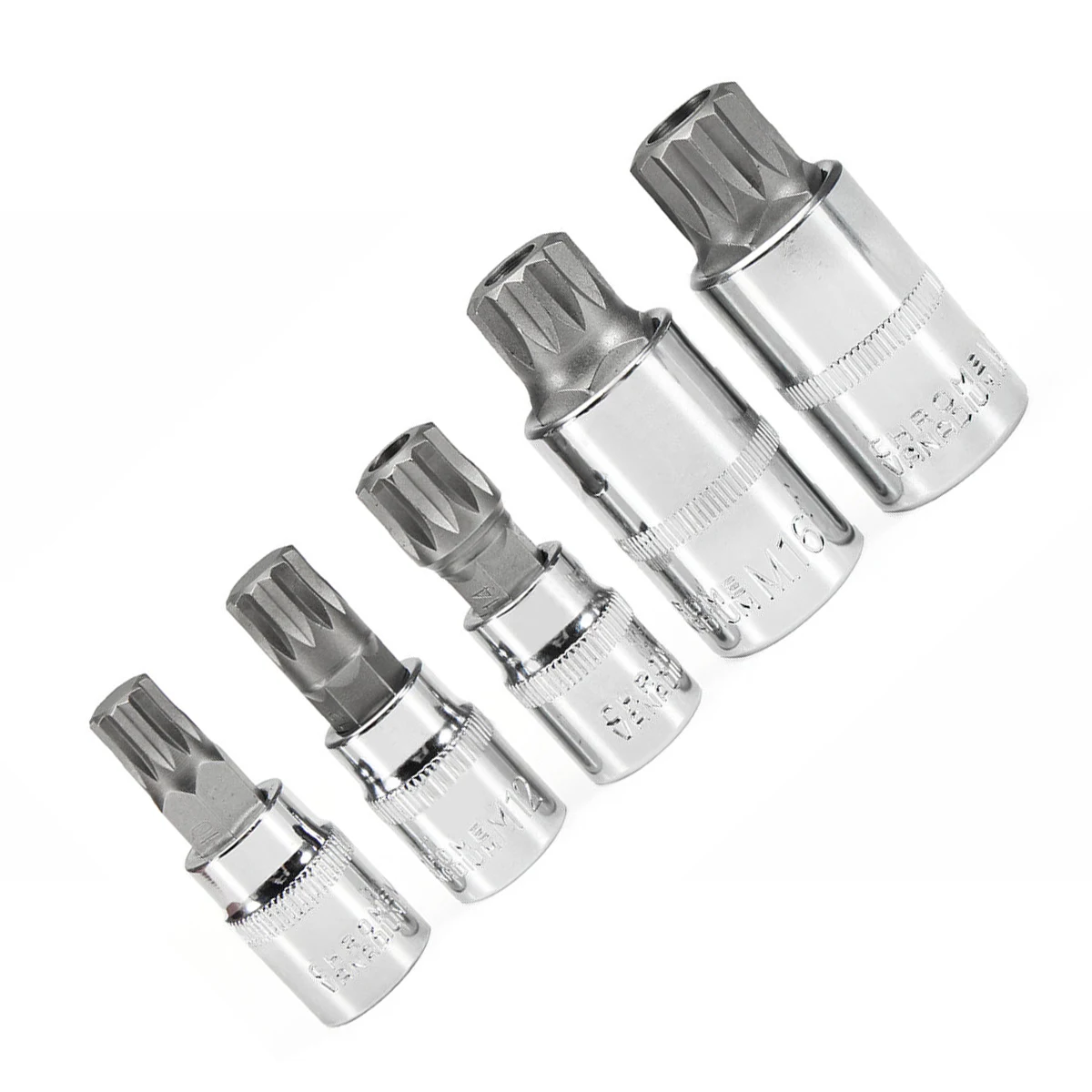 Najtaniej 12 punkt zestaw gniazd Kit napęd załącznik dostaw 10 sztuk XZN MM potrójny kwadratowy Spline Bit dowód gniazda