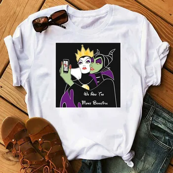 

Funny Women T-shirt Villain Shirt Maleficent Evil Queen Graphic Tee Shirt Women Cool Tops Fashion Female Tees Clothing Femme