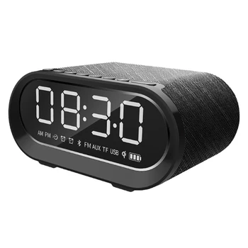 

Wireless Bluetooth Speakers Alarm Clock Speakers Subwoofer with Wireless Charging FM Radio