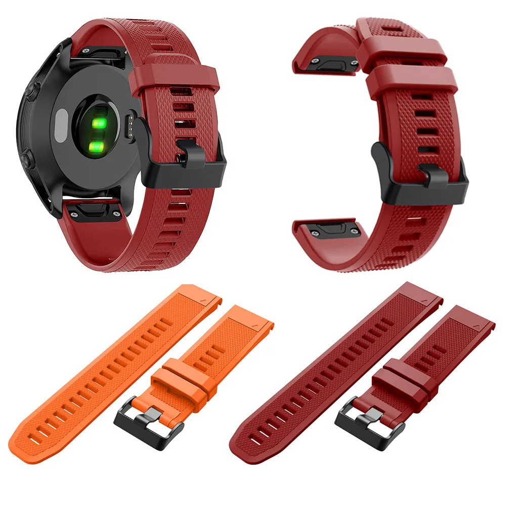22 см силиконовый ремешок для Garmin Forerunner 945/935/Fenix 5/Plus различные цвета свет и гибкая Мода