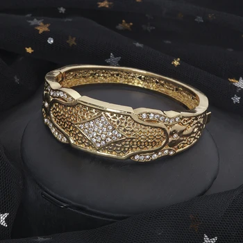 

Aliexpress Arab women's bracelet gold jewelry hollow-out carved bracelet