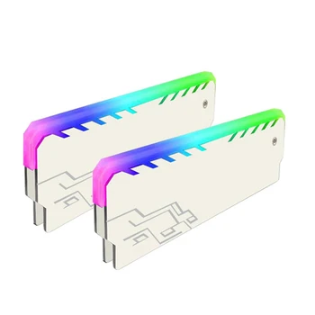 

Led Case Fan Cooler Colorful RGB Light Memory RAM Cooler Heat Sink Cooling Vest Radiator for DIY PC Computer Cooling Fan Cooler