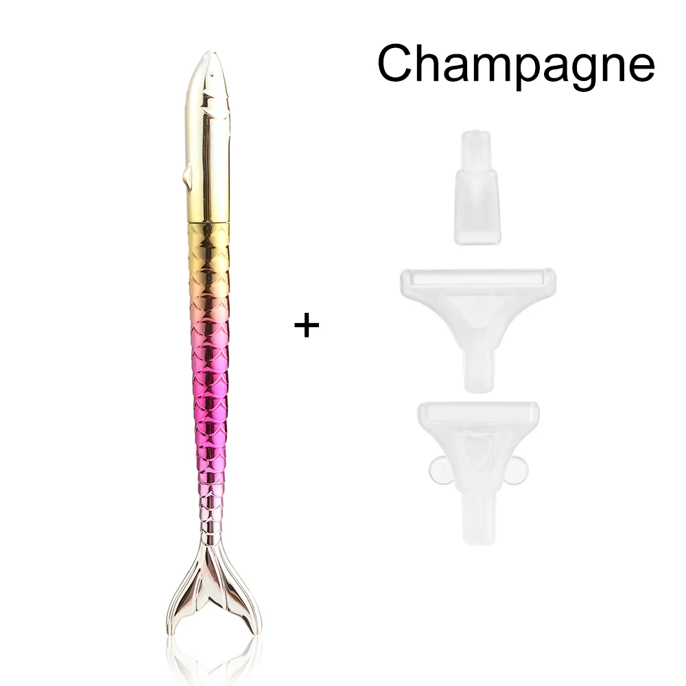 style1-champagne 1 шт., инструмент для рукоделия, шитья, вышивки, 5D, круглая Алмазная ручка, вышивка крестом, аксессуары для шитья, для дома - Цвет: style1-champagne