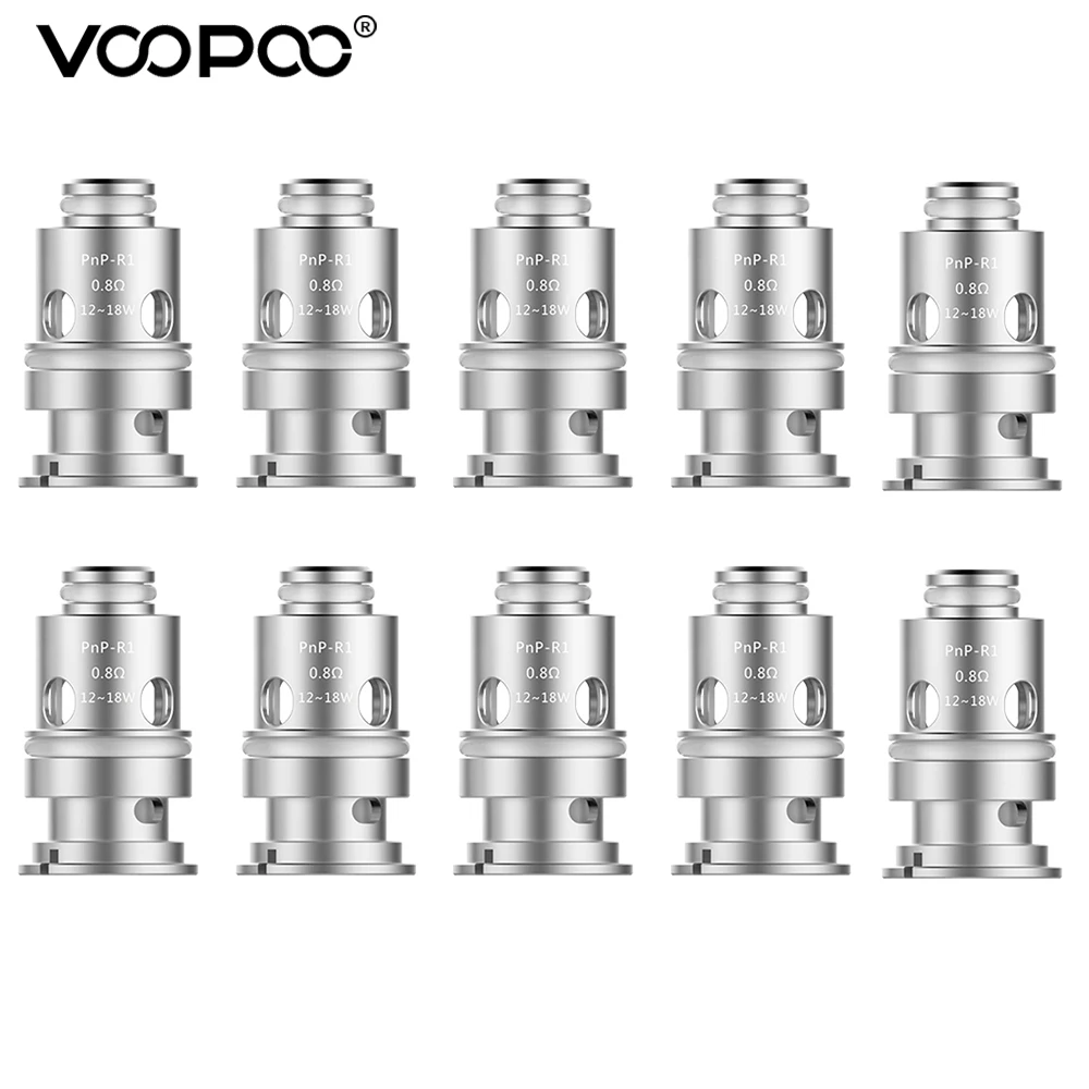 Электронная сигарета VOOPOO PnP R1 двойные спирали сопротивление 0 8 Ом MTL 12-18 Вт набор