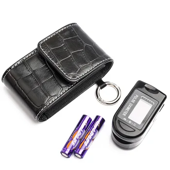 

1/2 /3Pcs Fingertip Pulse Oximeter PU Storage Case Loop Pasted Carrying Bag Portable Oximeter Protective Pouch Prevent loss