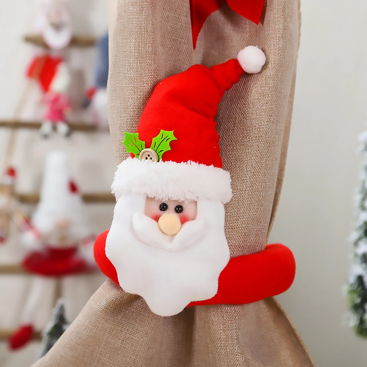 Рождественский держатель для штор, украшение Санта-лося, Рождественское украшение для дома, Рождественский Декор, подарки, год, Navidad