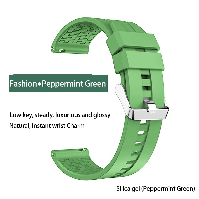 Чехол для honor watch magic с браслетом из нержавеющей стали для huawei GT-GT2 B5/B3, металлический магнитный ремешок Amazfit - Цвет: peppermint green