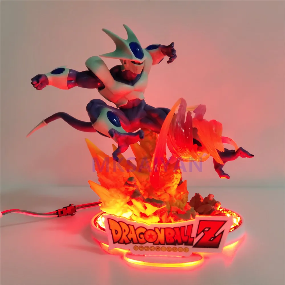 Dragon Ball Z Coora аниме светодиодный фигурки экшн-фигурка с дистанционным изменением цвета кулер игрушки светильник DIY Набор Модель Рождественский подарок для детей