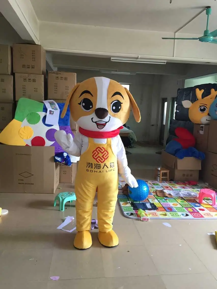 Новое поступление индивидуальные bobo Собака Кукла талисман костюм для взрослых на Хеллоуин День Рождения мультфильм одежда костюмы для косплея