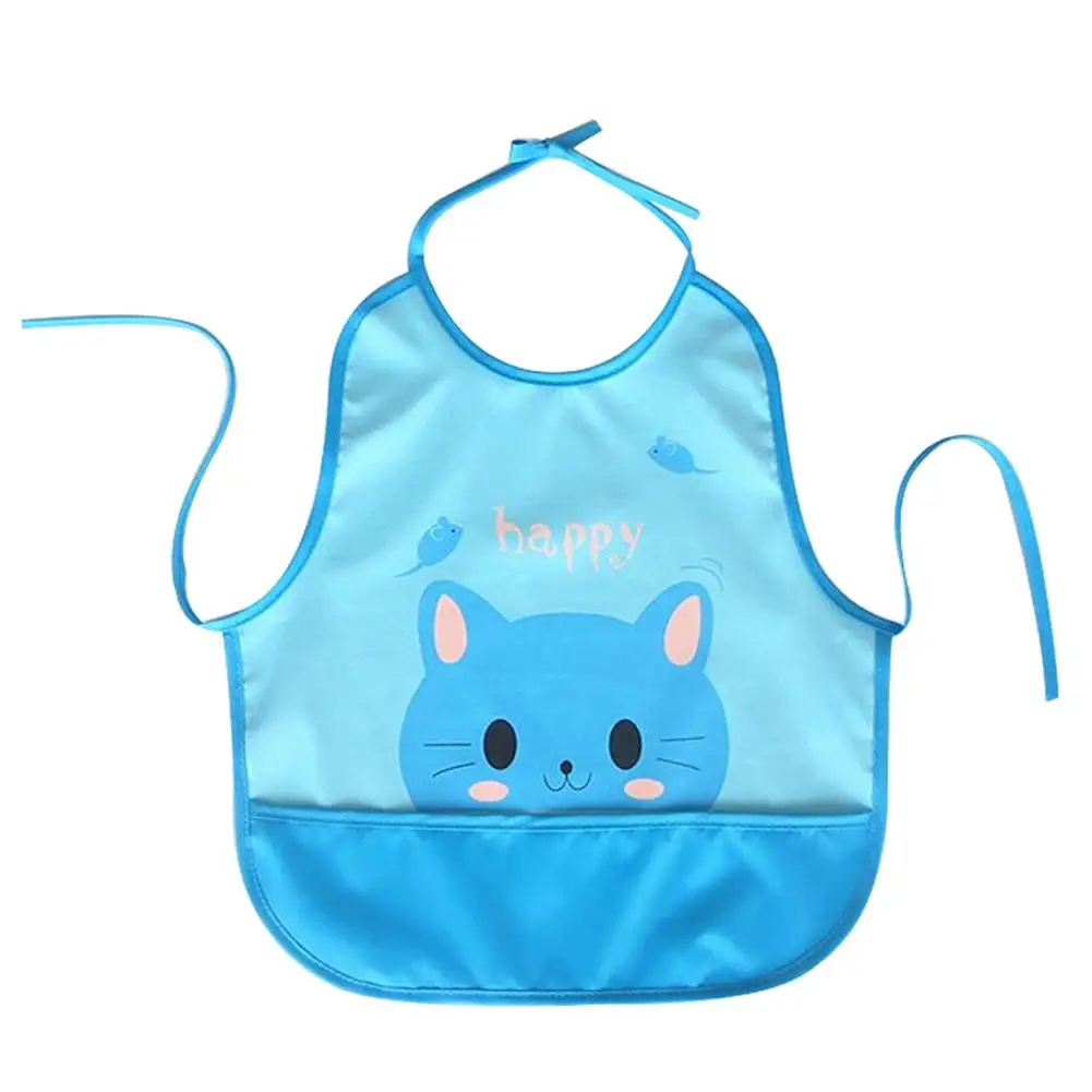 Cartoon Kids Silicone Baby Bibs Children's Adjustable Waterproof Bib Baby Feeding Stuff Burp Cloth Boy Girl Bibs Apron Baberos