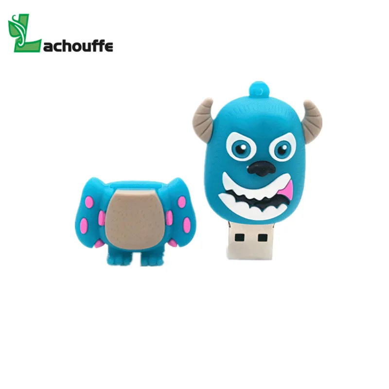 ПВХ usb флэш-накопитель 4 ГБ 16 ГБ 32 ГБ 64 Гб 128 ГБ usb флеш-накопитель карта памяти Флешка Мультфильм Монстр университет usb флэш-накопитель