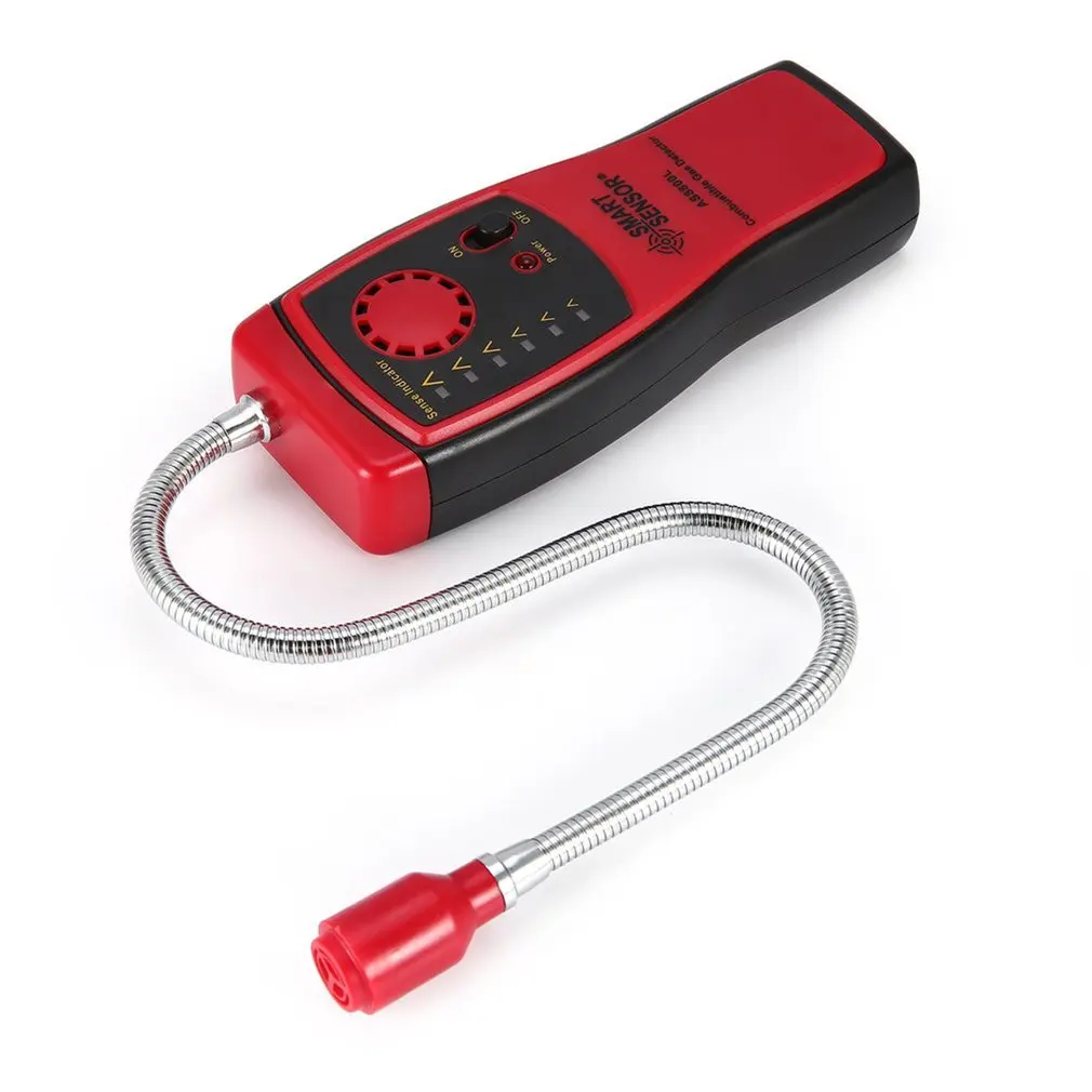 

SMART SENSOR AS8800L Combustible Gas Detector Flammable Natural Gas Leakage Tester Tool Methane Gas Leak Detector Analyzer