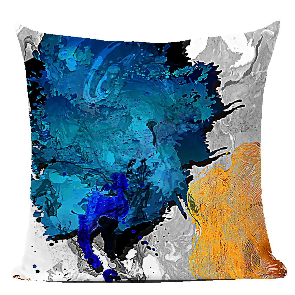

Cartoon Cushion Family Print PillowCase Polyester Cotton 45*45 CM Throw Pillow Decoration For Home Office sofa cushion cover