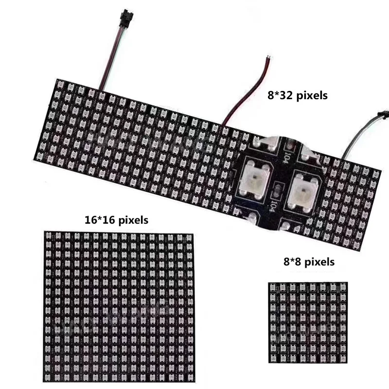1 шт./лот DC5V 16x16 пикселей WS2812B светодиодный цифровой гибкий индивидуально