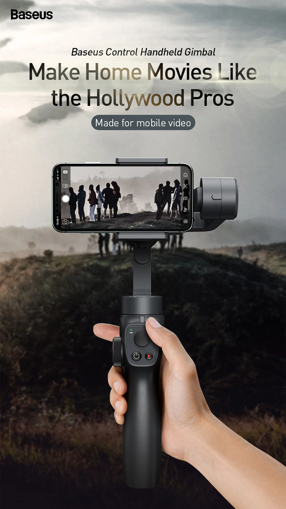 Baseus 3-axis Handheld Gimbal Stabilizer