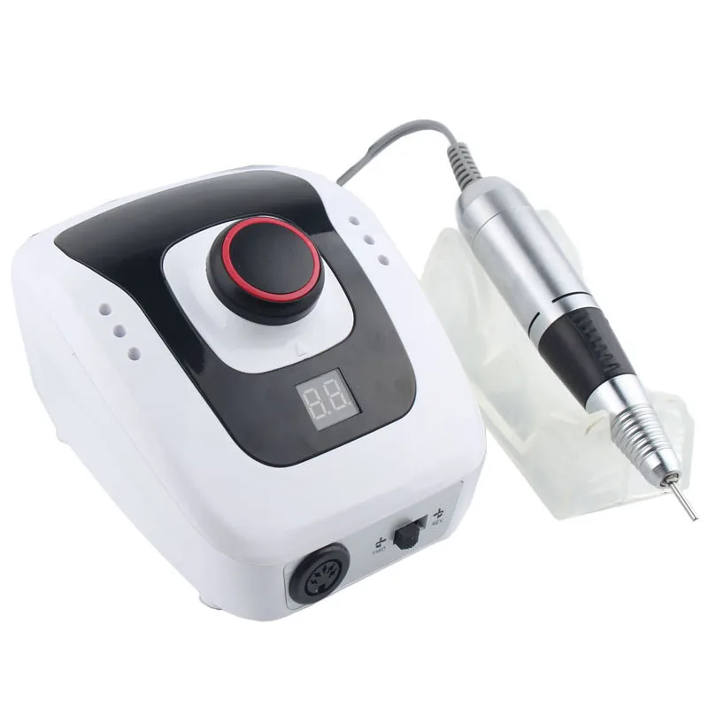 

35000Rpm Professional Electric Polisher File Manicure Pedicure Nail Glazing Machine Electric Nail Drill Machine Portable Nail Fi