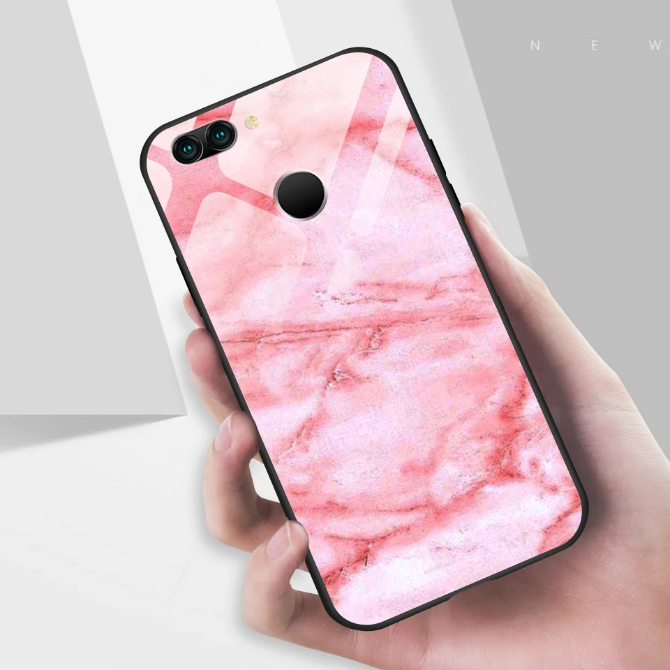Для Huawei Nova 2 3 4 модный противоударный жесткий чехол из закаленного стекла для Nova 2 Nova 3 4 Роскошные Чехлы для мобильного телефона