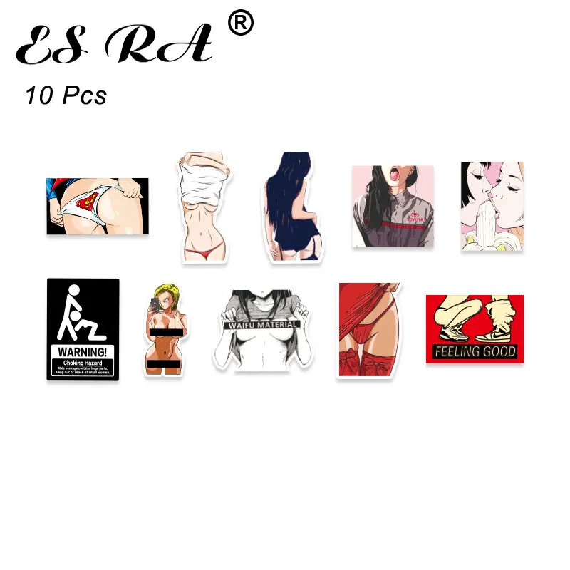 

Small Bottle Sticker Mini 10Pcs/Set Mobile Decals Sexy Girls Pegatinas Waterproof For Laptop Cellphone Helmet Motorcycle