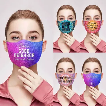 

5pcs Vintage Print Fashion Mouth Masks For Women Men Face Cover Dustproof Anti Fog Masks Reusable Face Cover Mascarillas Masque