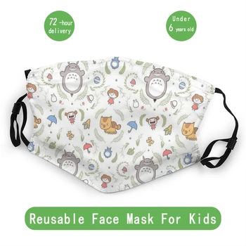 

Neighborly Creatures Children Non-Disposable Face Mask Ghibli Totoro Anti Bacterial Dust Mask Protection Cover Respirator Muffle