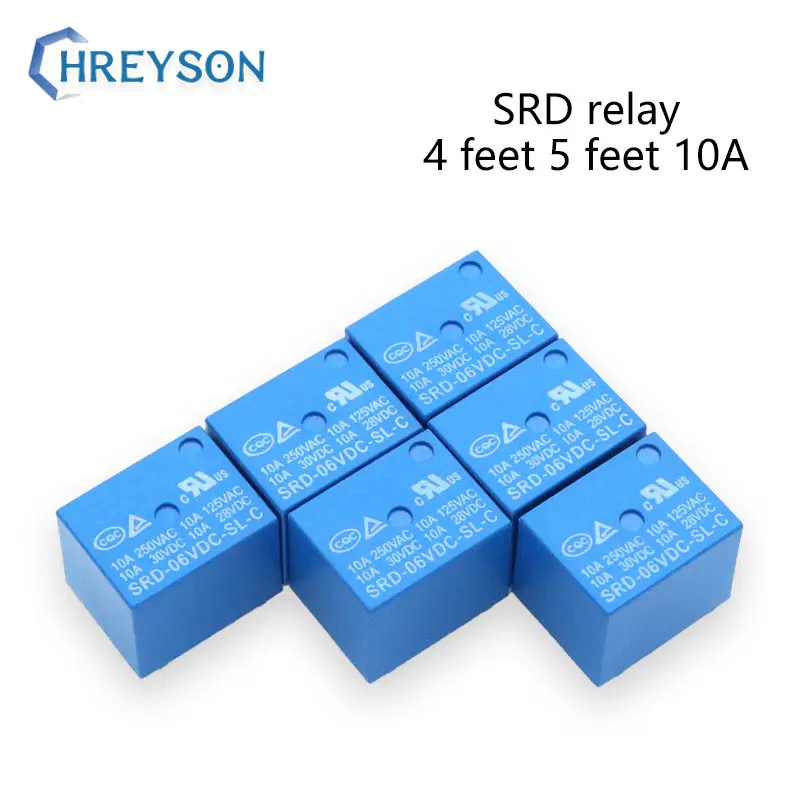 Реле небольшой SRD микро SRD-5VDC-SL-C 05/5/12/24V DC Мощность четыре фута пять средства ухода