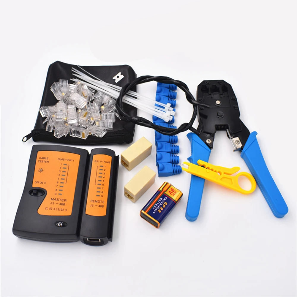 

Portable Ethernet Network Hardware Tool Network LAN Cable Crimper Pliers Tools Kit Network Repair Tool Set Network Cables Tester