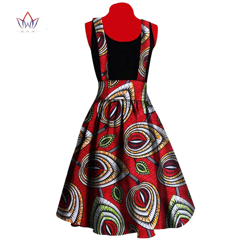 Африканская одежда для женщин африканская печать A-цельная юбка на подтяжках Женская Дашики Плюс Размер Женская одежда WY143 - Цвет: 10