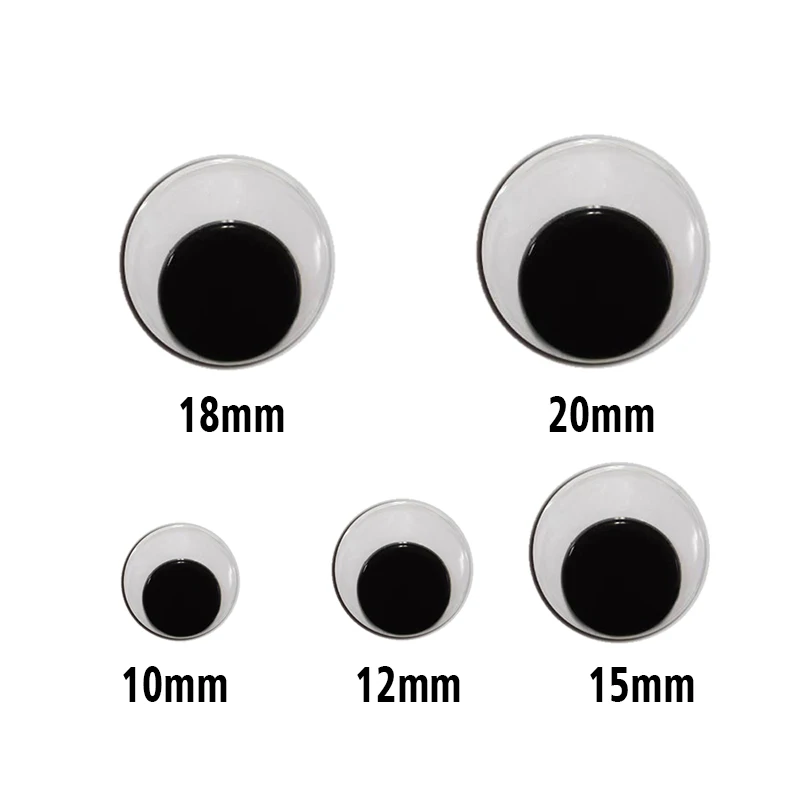 Jumbo Self Adhesive Googly Wiggly Eyes 7.5/10/15.4cm for Toys Dolls DIY  Accessory Eyeball Refrigerator Door - AliExpress