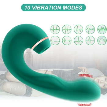 Clitoral Sucking Vibrator G Spot Flapping Vibrating Dildo Vibrators Nipples Clitoris Stimulator Clit Sucker Sex Toys for Women 2