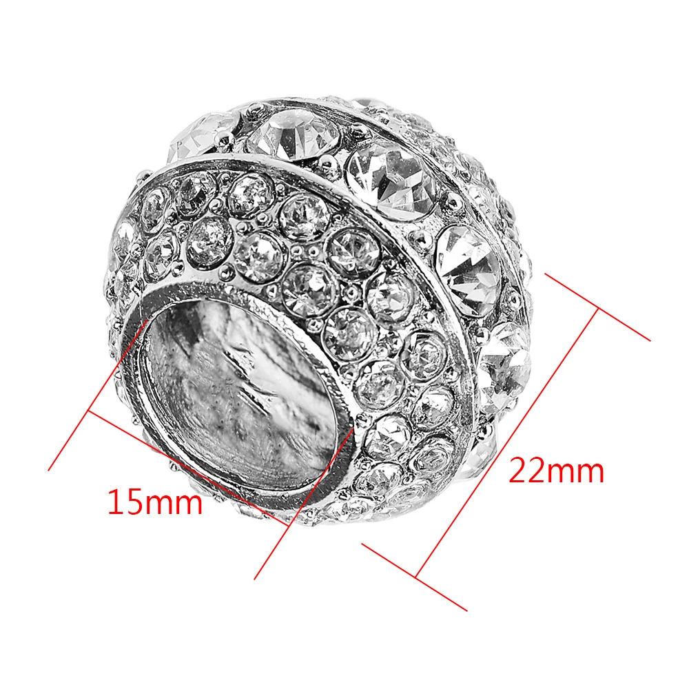 LEEPEE Interior Mouldings Car-styling Bling Icy Crystal Car Ornament Seat Rod Diamond Ring Car Seat Headrest Collar Decor
