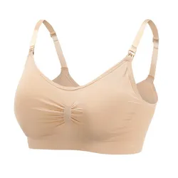 Breathable Nursing Bra for Maternity and Breastfeeding - Prevents Sagging (Skin)